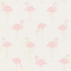 Vliestapete Kinder Flamingos Weiß Rosa 138918