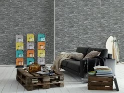 Vlies Tapete Steinoptik Grau Beige AS Creation 95871-1 -Orex Verkäufe Tapete Steine blaugrau Vliestapete AS Creation Dec