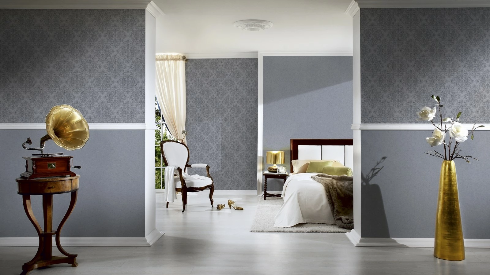 Vliestapete Strukturiert Glitzer AS Creation Grau 31968-3 5 Vliestapete Strukturiert Glitzer AS Creation Grau 31968-3 – Bild 3