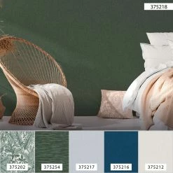 Tapete Vlies 37521-8 Einfarbig Grün -Orex Verkäufe Tapete Vlies 37521 8 Einfarbig gruen 63206028 4