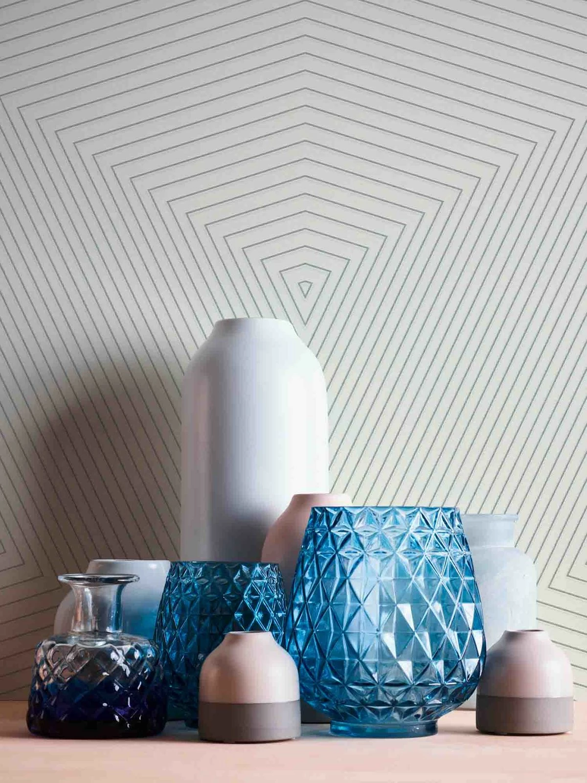 Tapete Vlies 37522-2 Geometrisch Weiß Silber 6 Tapete Vlies 37522-2 Geometrisch Weiß Silber – Bild 4