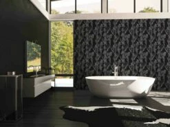 Tapete Vlies 37526-2 Floral Schwarz Grau -Orex Verkäufe Tapete Vlies 37526 2 Floral schwarz grau 63206046 2