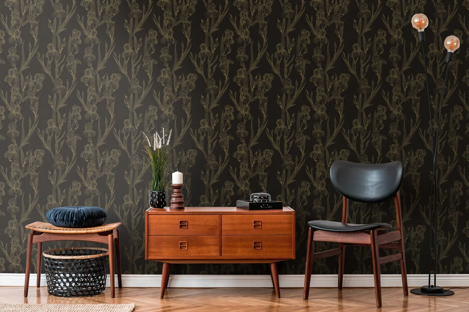 Tapete Vlies 37526-3 Floral Schwarz Gelb 9 Tapete Vlies 37526-3 Floral Schwarz Gelb – Bild 7