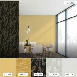 Tapete Vlies 37526-3 Floral Schwarz Gelb 17 Tapete Vlies 37526-3 Floral Schwarz Gelb -Orex Verkäufe Tapete Vlies 37526 3 Floral schwarz gelb 63206047 7