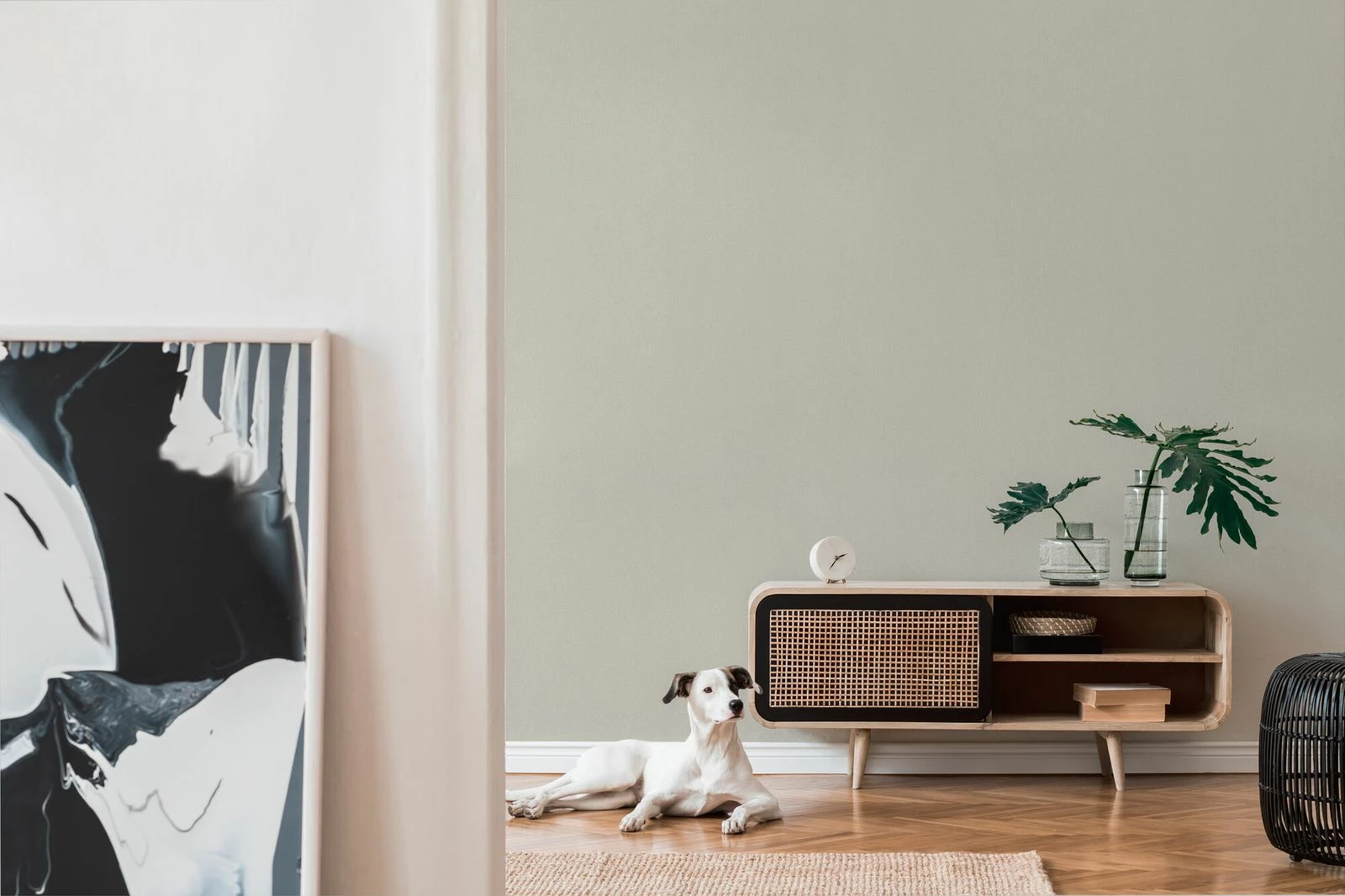 Tapete Vlies 37527-3 Meliert Einfarbig Greige Weiß 6 Tapete Vlies 37527-3 Meliert Einfarbig Greige Weiß – Bild 4