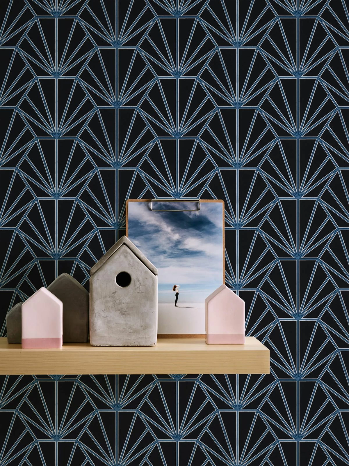 Tapete Vlies 37528-2 Ornamente Schwarz Blau Weiß Silber 7 Tapete Vlies 37528-2 Ornamente Schwarz Blau Weiß Silber – Bild 5