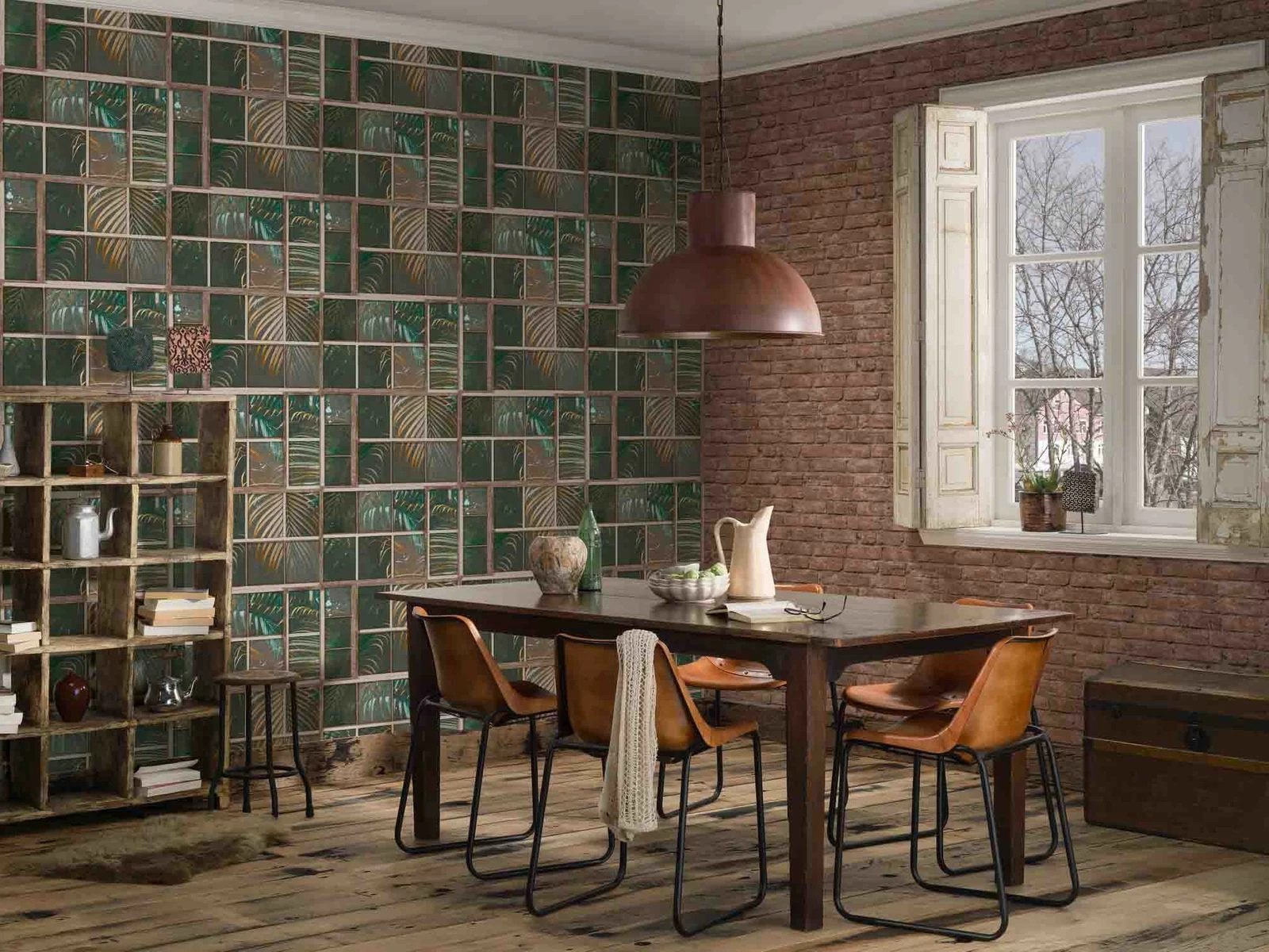 Tapete Vlies 37740-1 Gitter Floral Schwarz Orange Blau 6 Tapete Vlies 37740-1 Gitter Floral Schwarz Orange Blau – Bild 4