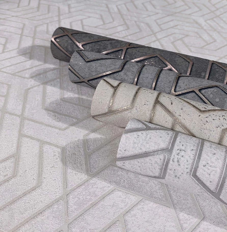 Tapete Vlies 3D Labyrinth Metallic Weiss Grau 32606 5 Tapete Vlies 3D Labyrinth Metallic Weiss Grau 32606 – Bild 3