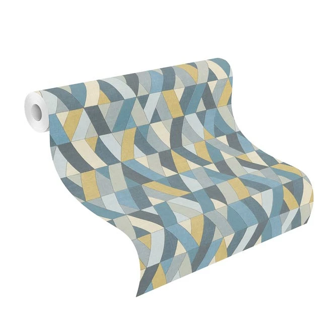 Barbara Home Vliestapete Grafik Türkis Gelb Grau 536744 3 Barbara Home Vliestapete Grafik Türkis Gelb Grau 536744