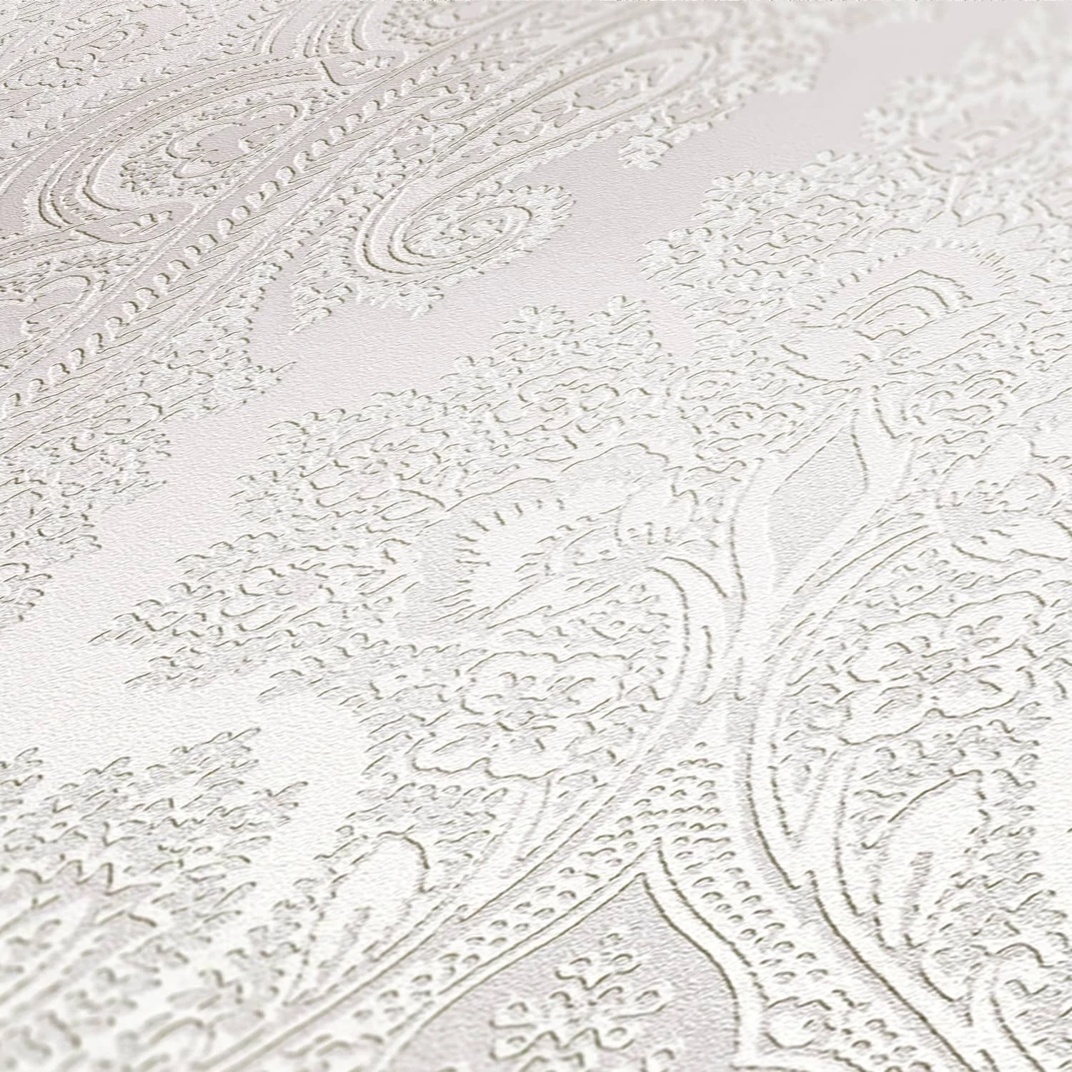 Tapete Vlies Barock-Design Grau Silber 38708-4 5 Tapete Vlies Barock-Design Grau Silber 38708-4 – Bild 3