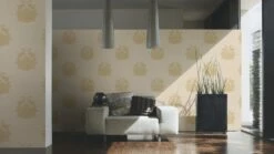 Tapete Vlies Architects Paper Barock Creme Glanz 95861-4 -Orex Verkäufe Tapete Vlies Barock Klassisch cremebeige Metalli 2