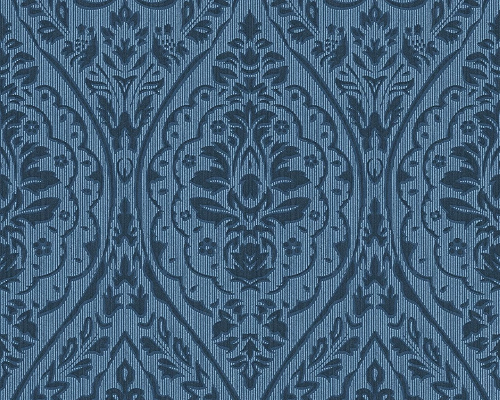 Tapete Vlies Barock Blau Tessuto 96195-8 3 Tapete Vlies Barock Blau Tessuto 96195-8