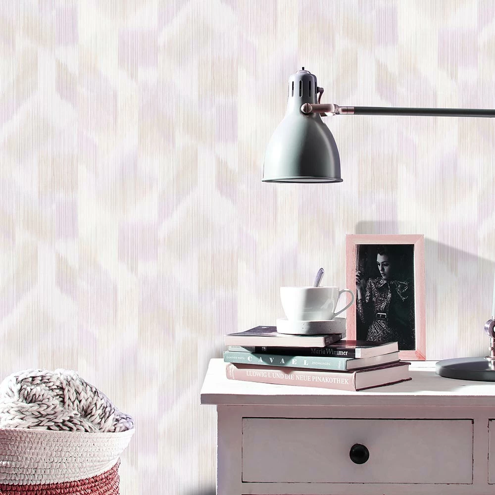 Tapete Vlies Batik Streifen Rosa Beige 10248-05 4 Tapete Vlies Batik Streifen Rosa Beige 10248-05 – Bild 2