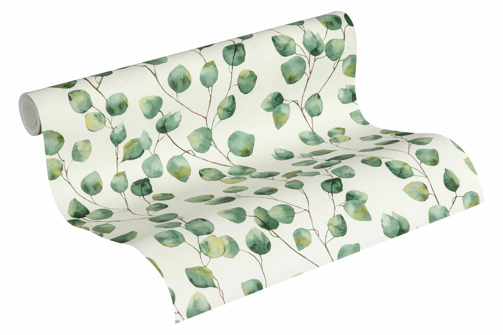 Tapete Vlies Blätter Blüten Weiss Grün 37044-1 3 Tapete Vlies Blätter Blüten Weiss Grün 37044-1