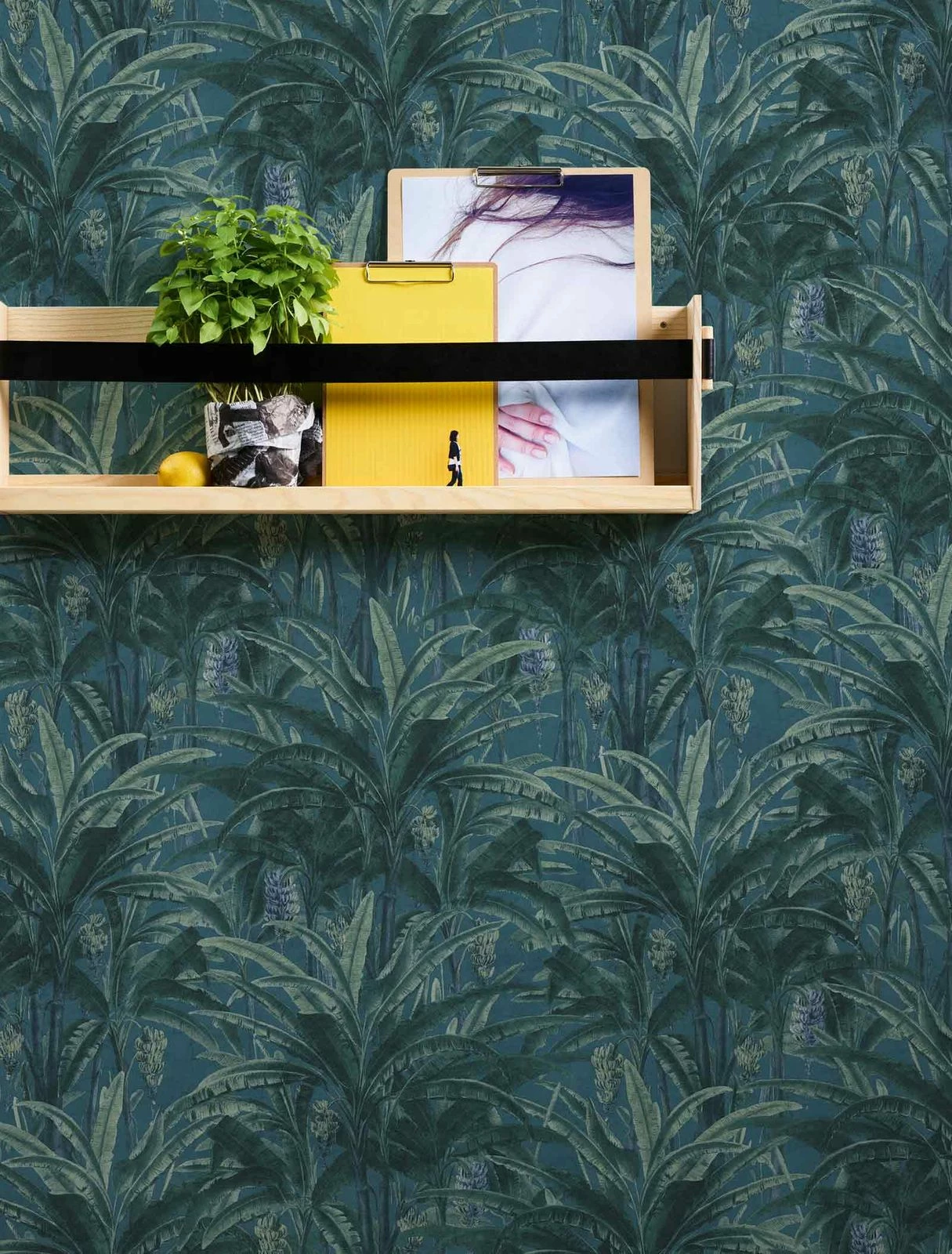 Tapete Vlies Blätter Dschungel Blau Grün 36480-1 6 Tapete Vlies Blätter Dschungel Blau Grün 36480-1 – Bild 4