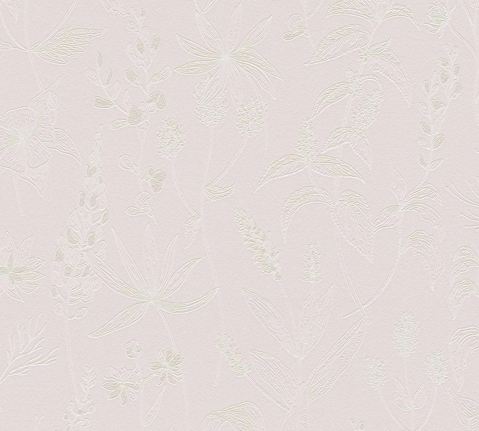 Tapete Vlies Blätter Rosa Weiß Glitzer Jette 37363-3 4 Tapete Vlies Blätter Rosa Weiß Glitzer Jette 37363-3 – Bild 2