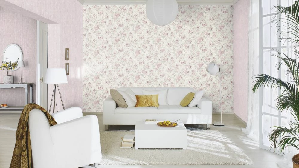 Tapete 516029 Vlies Blumen Used Cremeweiss Rosa Rasch 7 Tapete 516029 Vlies Blumen Used Cremeweiss Rosa Rasch – Bild 5