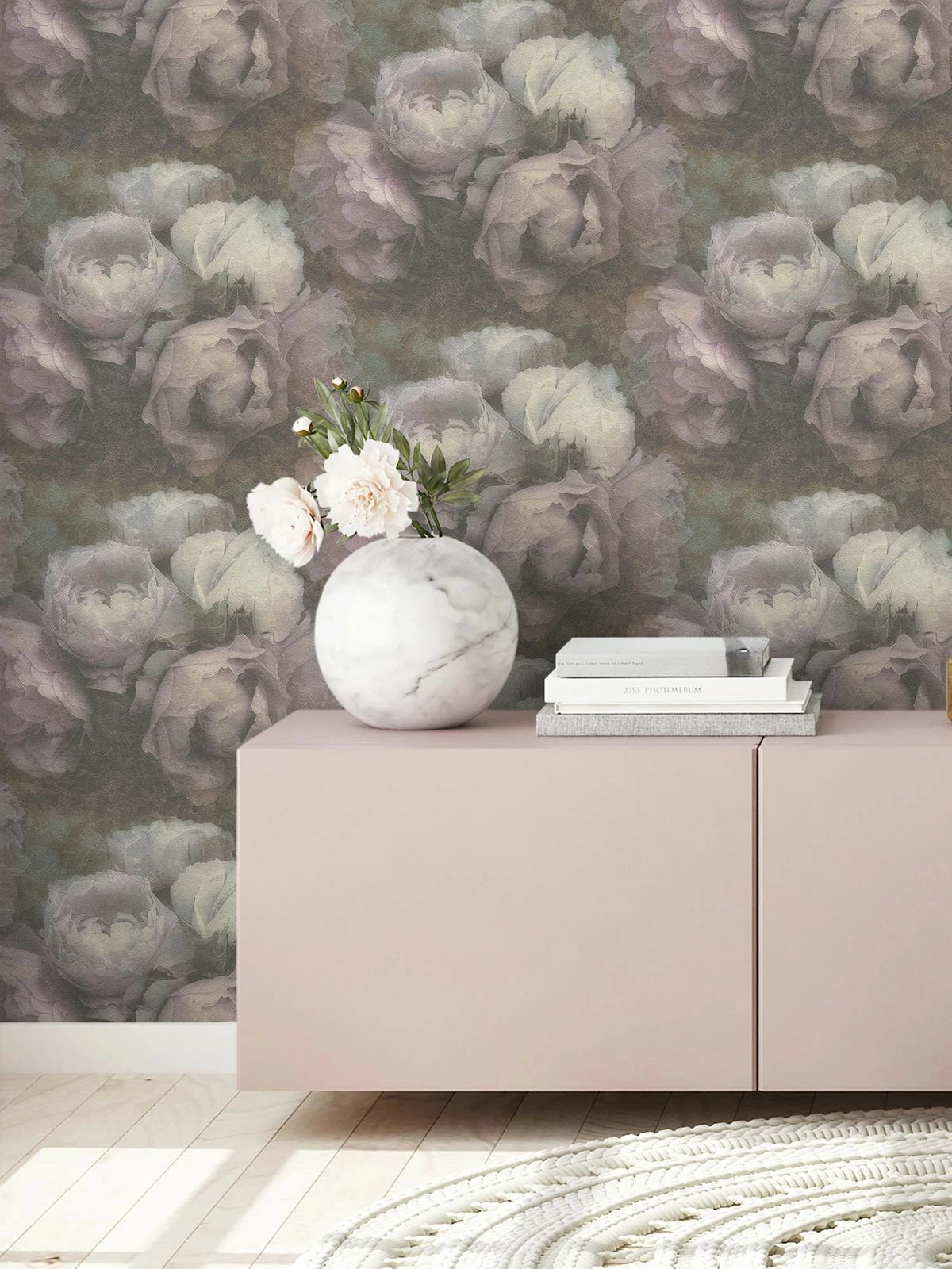 Tapete Vlies Blumen Grün Grau Flieder Weiß 37392-1 7 Tapete Vlies Blumen Grün Grau Flieder Weiß 37392-1 – Bild 5