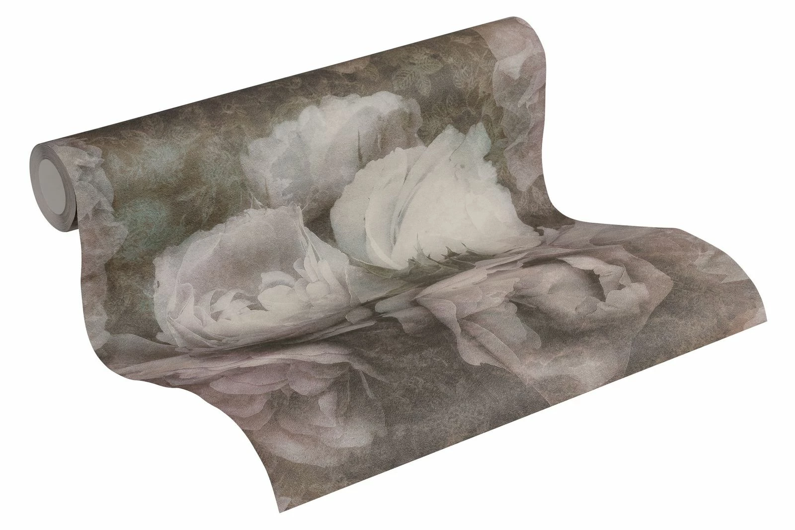 Tapete Vlies Blumen Grün Grau Flieder Weiß 37392-1 3 Tapete Vlies Blumen Grün Grau Flieder Weiß 37392-1