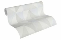 Tapete Vlies Dreieck Grafisch Grau Blau AS Creation 35181-3 -Orex Verkäufe Tapete Vlies Dreieck Grafik grau blau AS Creatio 1