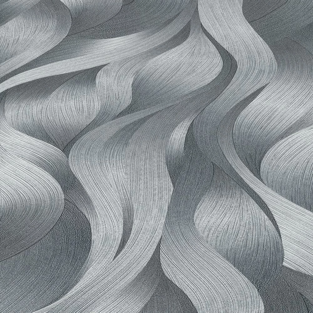 Tapete Vlies ELLE Wellen Grafik Anthrazit 10204-15 6 Tapete Vlies ELLE Wellen Grafik Anthrazit 10204-15 – Bild 4