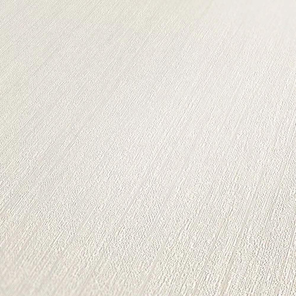 Tapete Vlies Einfarbig Streifen Weiß-creme 38099-2 5 Tapete Vlies Einfarbig Streifen Weiß-creme 38099-2 – Bild 3