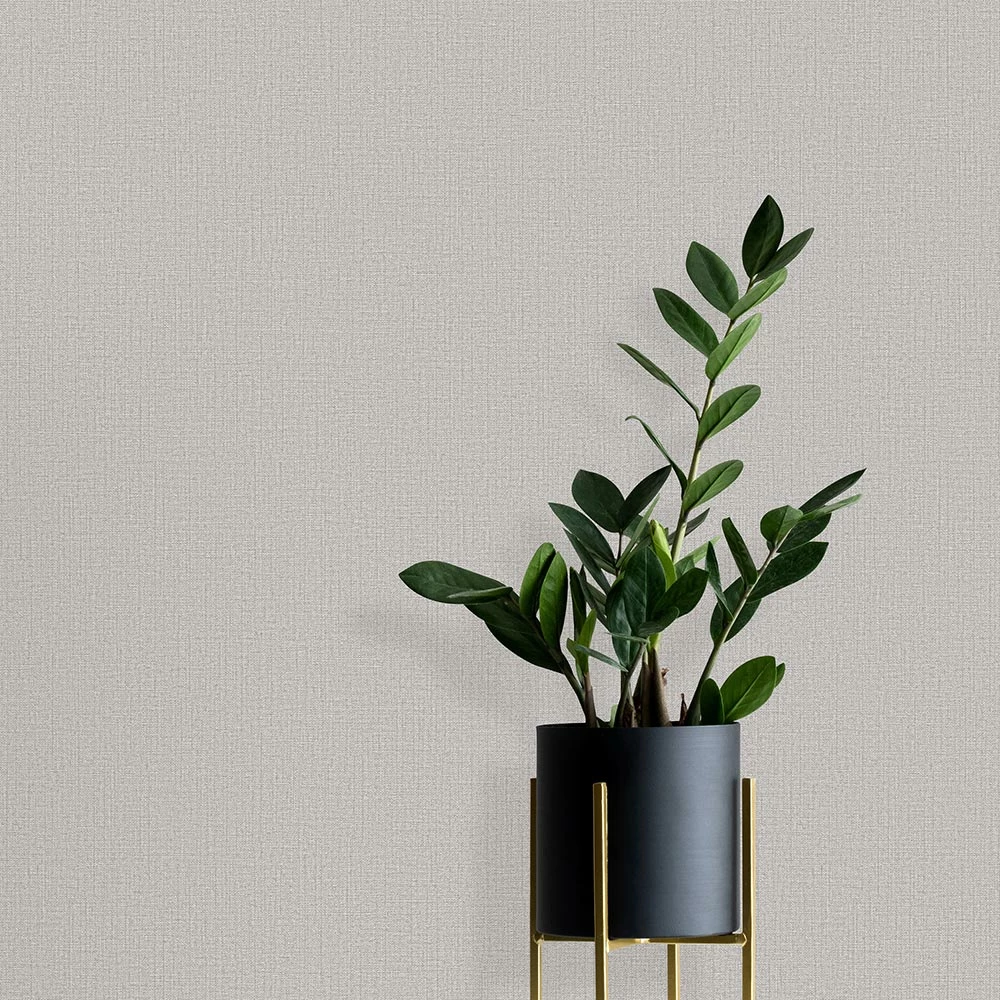 Tapete Vlies Einfarbig Textil Grau 10215-10 4 Tapete Vlies Einfarbig Textil Grau 10215-10 – Bild 2