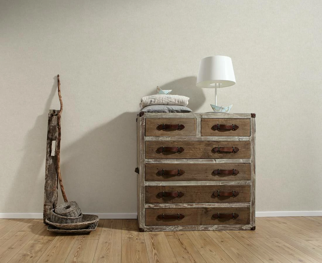 Tapete Vlies Einfarbig Used-Look Hellbraun 36721-7 4 Tapete Vlies Einfarbig Used-Look Hellbraun 36721-7 – Bild 2