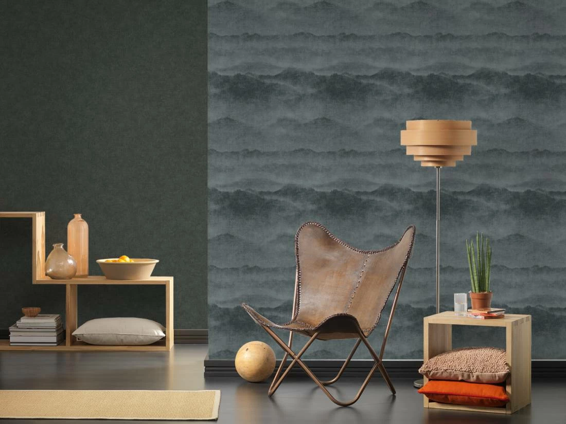 Tapete Vlies Einfarbig Vintage Anthrazit 36714-2 5 Tapete Vlies Einfarbig Vintage Anthrazit 36714-2 – Bild 3