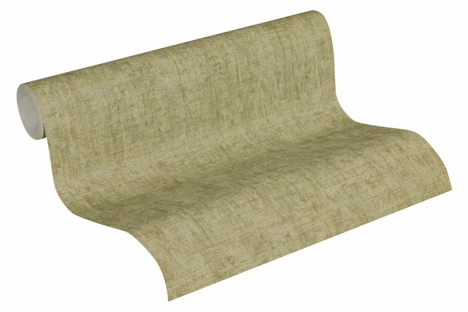 Tapete Vlies Einfarbig Meliert Grün 37334-4 3 Tapete Vlies Einfarbig Meliert Grün 37334-4