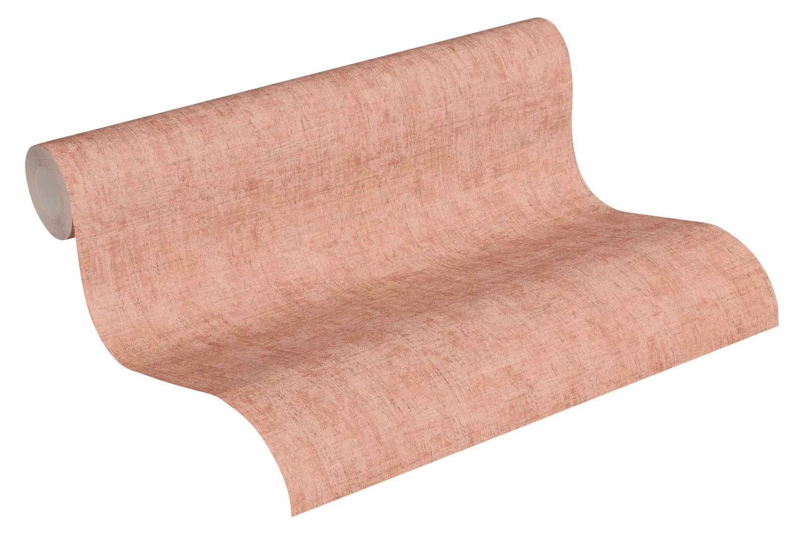 Tapete Vlies Einfarbig Meliert Lachs-rot Grau 37334-3 3 Tapete Vlies Einfarbig Meliert Lachs-rot Grau 37334-3