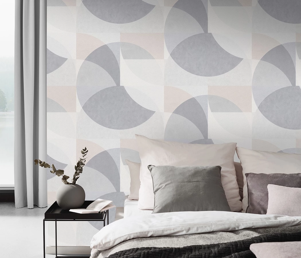 Tapete Vlies Elle Grafik Kreise Hellgrau Beige 10150-31 3 Tapete Vlies Elle Grafik Kreise Hellgrau Beige 10150-31
