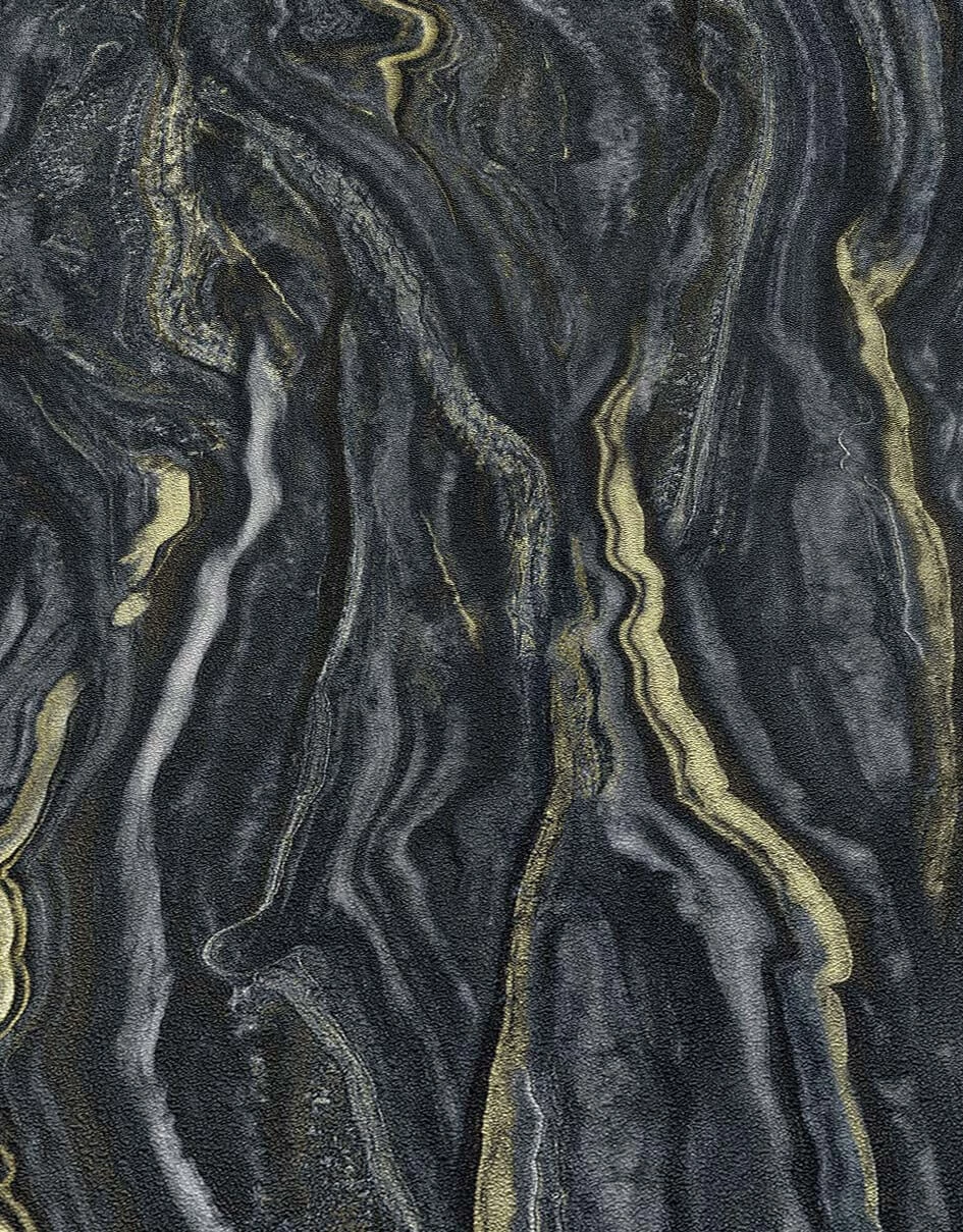 Tapete Vlies Elle Marmor-Design Schwarz Gold 10149-15 7 Tapete Vlies Elle Marmor-Design Schwarz Gold 10149-15 – Bild 5