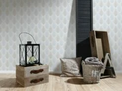 Tapete Vlies Ethno Weiß Hellblau Glitzer Livingwalls 35606-2 -Orex Verkäufe Tapete Vlies Ethno weiss hellblau Glitzer living 2