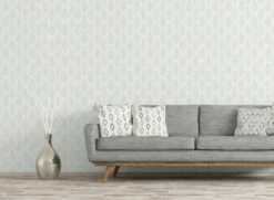 Tapete Vlies Ethno Weiß Hellblau Glitzer Livingwalls 35606-2 -Orex Verkäufe Tapete Vlies Ethno weiss hellblau Glitzer living 4