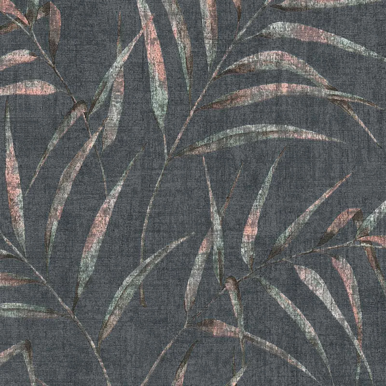 Tapete Vlies Farn Blätter Anthrazit Grün 37335-5 5 Tapete Vlies Farn Blätter Anthrazit Grün 37335-5 – Bild 3