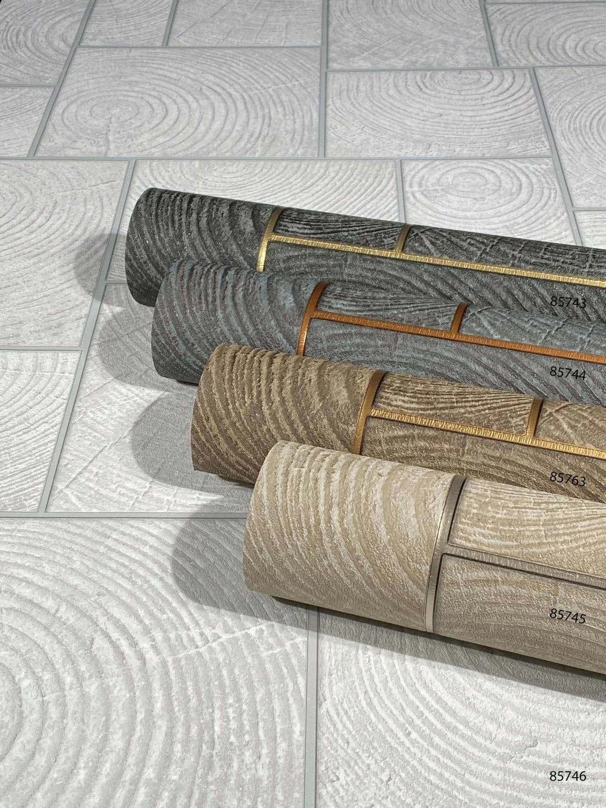 Tapete Vlies Fliesen Holz Kacheln Schwarz Gold 85743 7 Tapete Vlies Fliesen Holz Kacheln Schwarz Gold 85743 – Bild 5