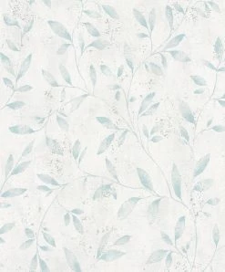 Tapete Vlies Floral Blätter Metallic Weiss Blau 32631 -Orex Verkäufe Tapete Vlies Floral Blaetter Metallic weiss blau 32631 63206227
