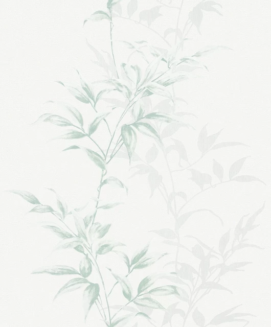 Tapete Vlies Floral Sträucher Weiss Grün Novamur 82222 4 Tapete Vlies Floral Sträucher Weiss Grün Novamur 82222 – Bild 2