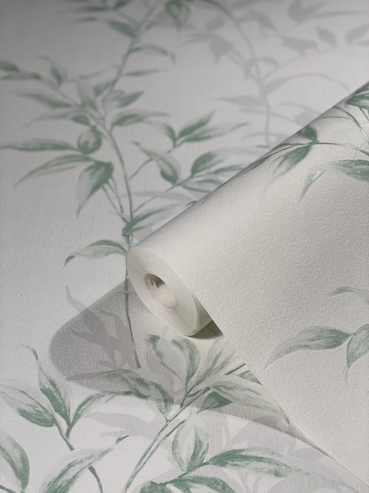 Tapete Vlies Floral Sträucher Weiss Grün Novamur 82222 5 Tapete Vlies Floral Sträucher Weiss Grün Novamur 82222 – Bild 3