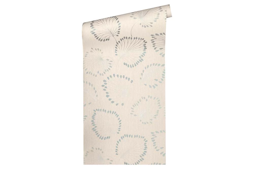 Vlies Tapete Blatt Natur Creme Blau Architects Paper 33371-3 4 Vlies Tapete Blatt Natur Creme Blau Architects Paper 33371-3 – Bild 2