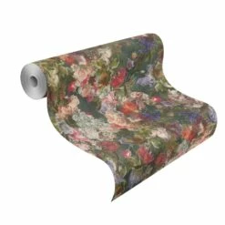 Tapete Vlies Blumen Grün Bunt Rasch Passepartout 605662 -Orex Verkäufe Tapete Vlies Gebluemt gruen Rasch Passepartout 6 1