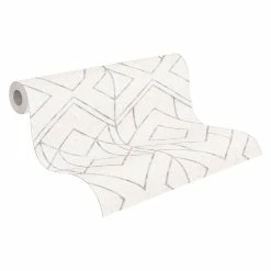Tapete Vlies Grafik-Muster Hellgrau Metallic 37869-1 -Orex Verkäufe Tapete Vlies Grafik Muster hellgrau Metallic 37869 1 63206728 4