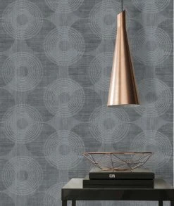 Tapete Vlies Grafisch Kreise Anthrazit Glitzer 37832-6 -Orex Verkäufe Tapete Vlies Grafisch Kreise anthrazit Glitzer 37832 6 63207814 1