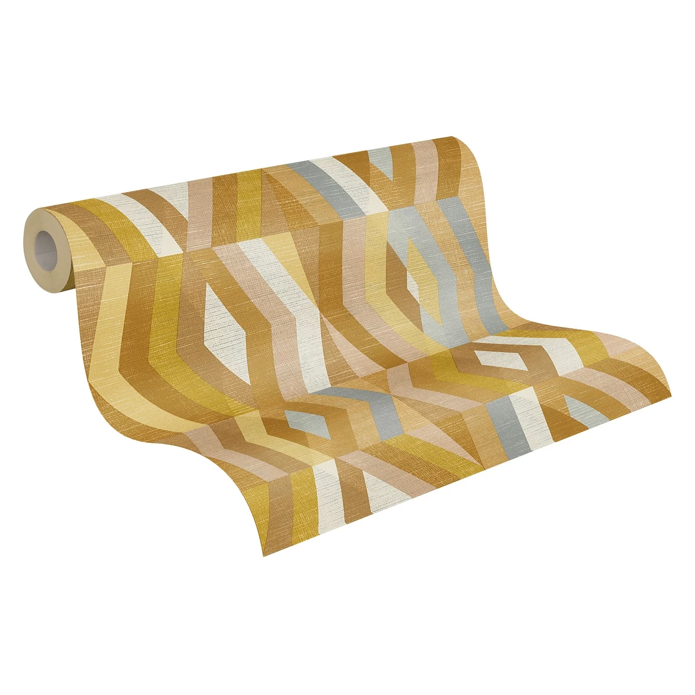 Tapete Vlies Grafisch Rauten Gelb Braun Beige 37533-3 3 Tapete Vlies Grafisch Rauten Gelb Braun Beige 37533-3