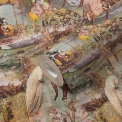 Tapete Vlies Indien Muster Grün Bunt 38173-4 -Orex Verkäufe Tapete Vlies Indien Muster gruen bunt 38173 4 63211535 1