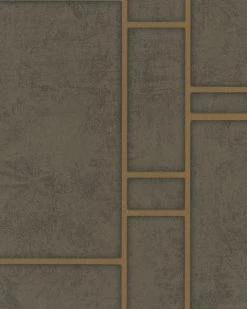 Tapete Vlies Kachel-Optik Braun Gold Marburg 31749