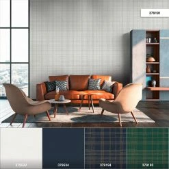 Tapete Vlies Kariert Weiß-beige Silber Metallic 37919-1 -Orex Verkäufe Tapete Vlies Kariert weiss beige silber Metallic 37919 1 63206767 4