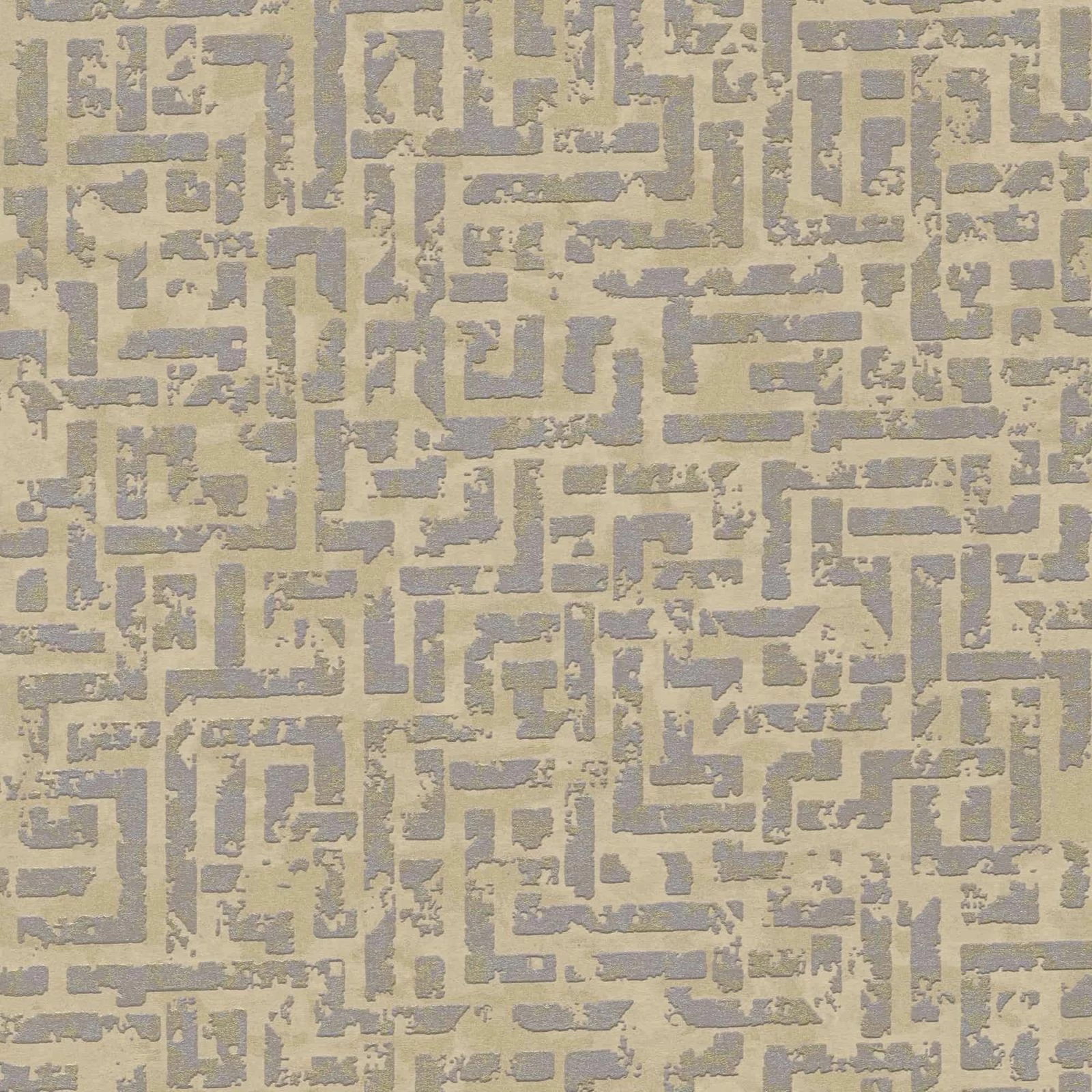 Tapete Vlies Labyrinth Geometrie Hellbraun 38695-2 4 Tapete Vlies Labyrinth Geometrie Hellbraun 38695-2 – Bild 2