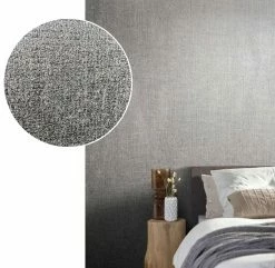 Tapete Vlies Meliert Textil Silber-grün Metallic 85740 -Orex Verkäufe Tapete Vlies Meliert Textil silber gruen Metallic 85740 63210243 3